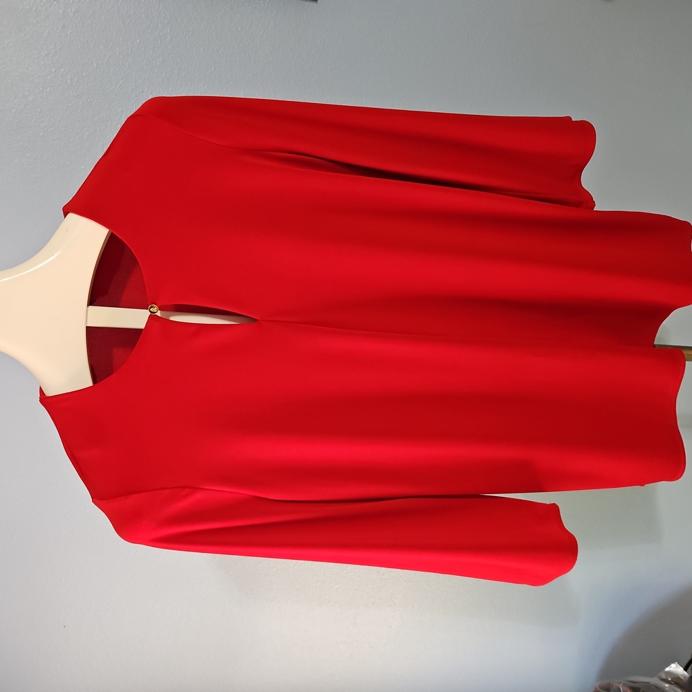 Lauren Ralph Lauren Women's Black Keyhole Long Sleeve Size Large